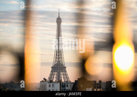 La Torre Eiffel a Parigi, Francia Foto Stock