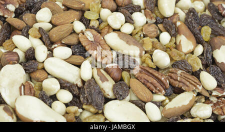 Frutta Secca Mista nel mercato alimentare store, cibo Foto Stock