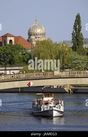 La germania,Berlino,sinagoga,Friedrich's bridge Foto Stock