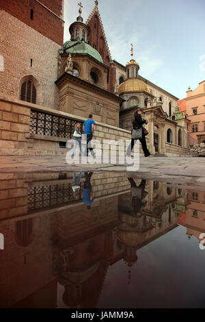 Polonia,Cracovia,piccole espansioni,Hawal,royal castle,bloccare,Hawalhügel,Città Vecchia,vita quotidiana, Foto Stock