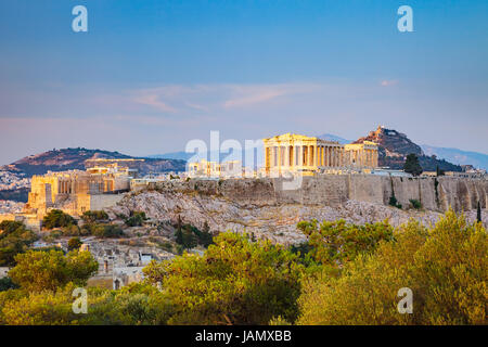 Acropoli di Atene, Grecia Foto Stock