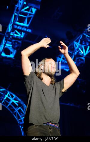 Reef At The Isle Of Wight Festival il 12 giugno 2016, Newport IOW Foto Stock