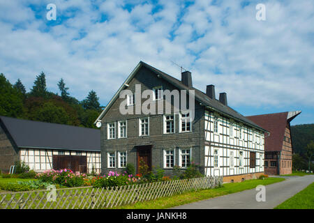 BRD, Renania settentrionale-Vestfalia, Hochsauerlandkreis, Meschede-Löllinghausen, Bauernhof Foto Stock