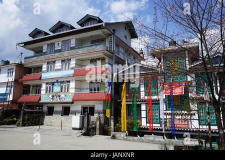 Hotel in città ortografia, Sikkim, India Foto Stock
