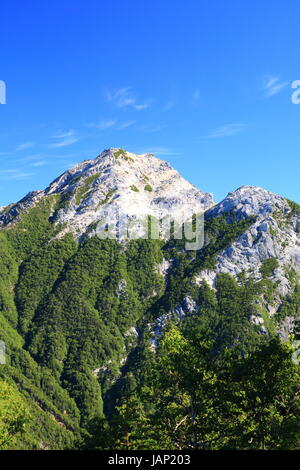 Giappone Alpi Mt. Kaikomagatake in estate, Yamanashi, Giappone Foto Stock