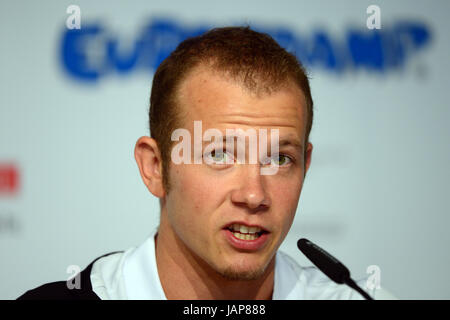 Berlino, Germania. 07Th Giugno, 2017. Il tedesco ginnasta olimpionico Fabian Hambuchen partecipa a una conferenza stampa presso la Germania Ginnastica Festival di Berlino, Germania, 07 giugno 2017. Foto: Maurizio Gambarini/dpa/Alamy Live News Foto Stock