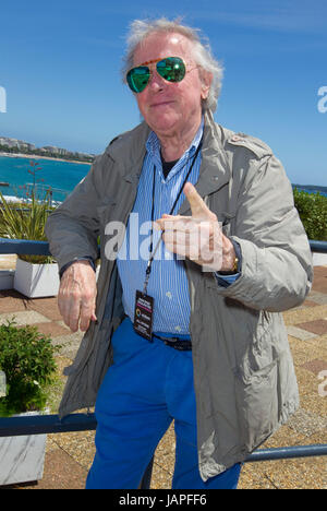 Cannes, Francia - 07 Giugno 2017: uomo anime gemelle Doki Concert Tour onorato al MIDEM, Klaus Doldinger | Utilizzo di tutto il mondo Foto Stock