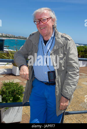 Cannes, Francia - 07 Giugno 2017: uomo anime gemelle Doki Concert Tour onorato al MIDEM, Klaus Doldinger | Utilizzo di tutto il mondo Foto Stock