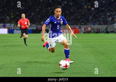 Tokyo, Giappone. Il 7 giugno, 2017. Yuto Nagatomo (JPN) Calcio/Calcetto : KIRIN Challenge Cup 2017 match tra Giappone 1-1 della Siria a Ajinomoto Stadium a Tokyo in Giappone . Credito: AFLO/Alamy Live News Foto Stock