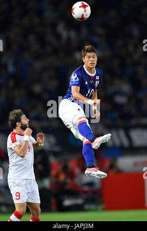 Tokyo, Giappone. Il 7 giugno, 2017. Hiroki Sakai (JPN) Calcio/Calcetto : KIRIN Challenge Cup 2017 match tra Giappone 1-1 della Siria a Ajinomoto Stadium a Tokyo in Giappone . Credito: AFLO/Alamy Live News Foto Stock