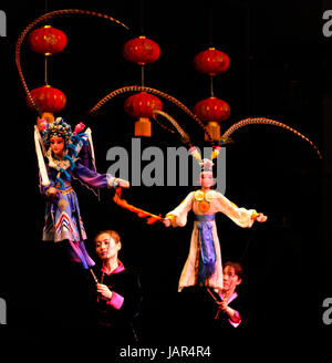 Guangzhou Chinese Spettacolo di Marionette Foto Stock