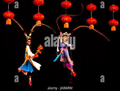 Guangzhou Chinese Spettacolo di Marionette Foto Stock