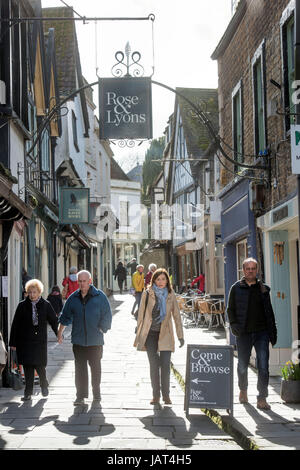 Viste generali di Frome in Somerset - economici Street Foto Stock