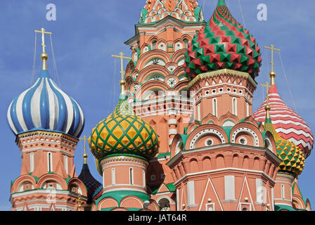 Cattedrale della Intersession, o la Cattedrale di Vasily Beata, Piazza Rossa di Mosca, Russia, Europa Foto Stock