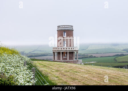 Clavell tower dorset sul giorno nuvoloso Foto Stock