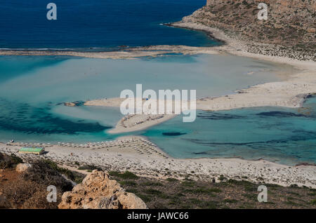 La splendida laguna di Balos beach a Creta Foto Stock