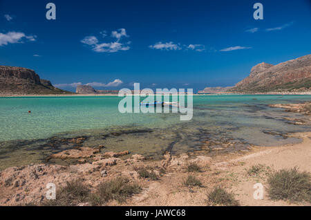 La splendida laguna di Balos beach a Creta Foto Stock