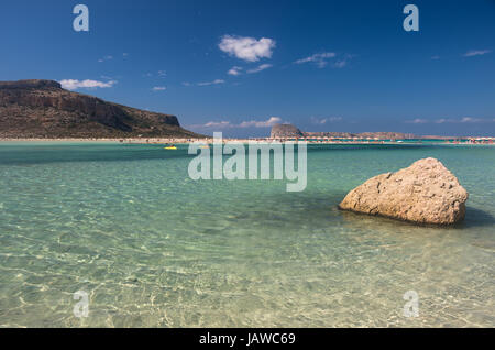 La splendida laguna di Balos beach a Creta Foto Stock