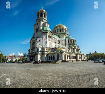 Cattedrale Saint Alexandar Nevski a Sofia, Bulgaria Foto Stock