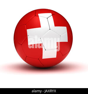 Swiss Football (isolato con percorso di clipping) Foto Stock