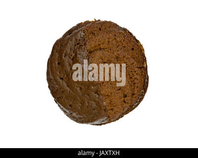 Hausgemachter getunkter Schokokeks; immerso in casa biscotti al cioccolato Foto Stock