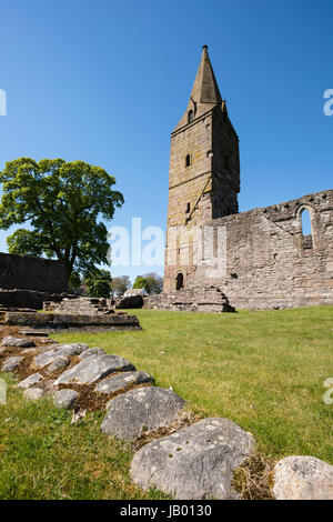 Abbazia Restenneth vicino a Forfar, Angus, Scozia. Si ritiene che sia stato fondato da Nechtan, re del Picts circa ANNUNCIO 715. Foto Stock