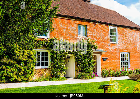 Jane Austen's House; un museo in Chawton, Hampshire, Inghilterra, Regno Unito, Gran Bretagna, Wohnhaus von Jane Austen Foto Stock