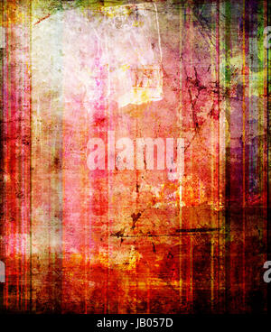 Abstrakt streifen muster alt Foto Stock