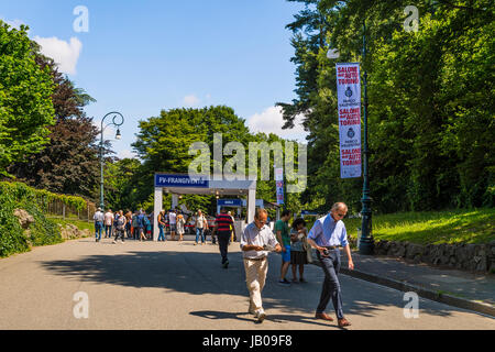 Il Piemonte, Torino, Italia. Il giorno 08 Giugno, 2017. Italia Piemonte Torino parco del Valentino 'Salone dell'auto di Torino ' Credito: Davvero Facile Star/Alamy Live News Foto Stock