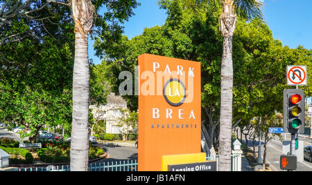 Parco La Brea Apartments - LOS ANGELES - California Foto Stock