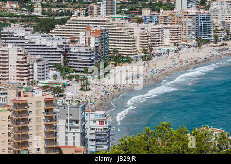 Costa del Mediterraneo Resort Calpe, Spagna Con Mare e lago Foto Stock