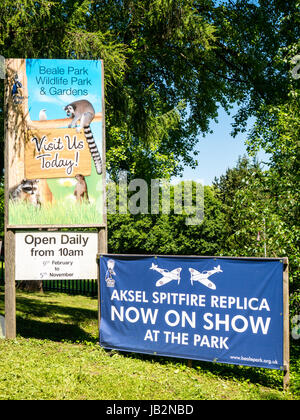 Ingresso segno, Beal Park, inferiore Basildon, Reading, Berkshire, Inghilterra Foto Stock