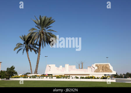 Kuwait rotatoria in Sharjah Emirati Arabi Uniti Foto Stock