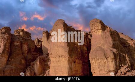 Timna National Park, situato a nord di Eilat, Israele Foto Stock