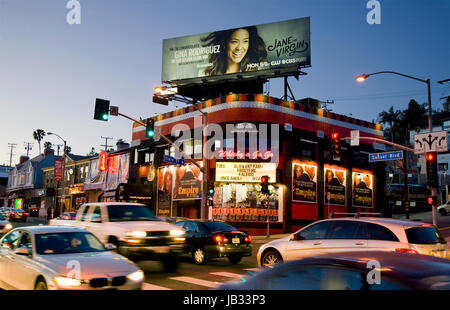 La parola famosa Whisky A Go Go nightclub sulla Sunset Strip di Los Angeles, CA Foto Stock