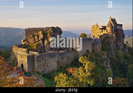 Aggstein Burg - castello di Aggstein 01 Foto Stock