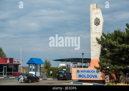 Tudora, Repubblica di Moldavia, Moldavian-Ukrainian border crossing Foto Stock