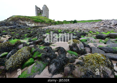 Minard castle in Irlanda. Foto Stock