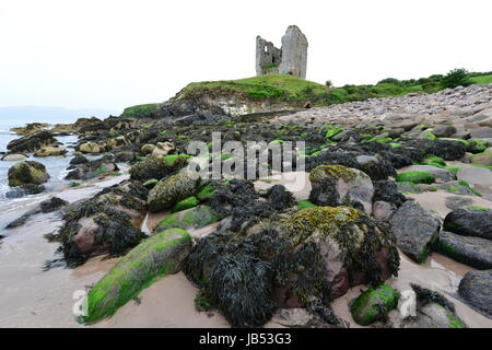 Minard castle in Irlanda. Foto Stock