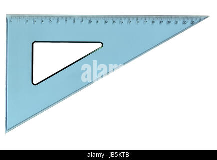 Impostare il triangolo quadrato utilizzato nella progettazione e disegno tecnico Foto Stock