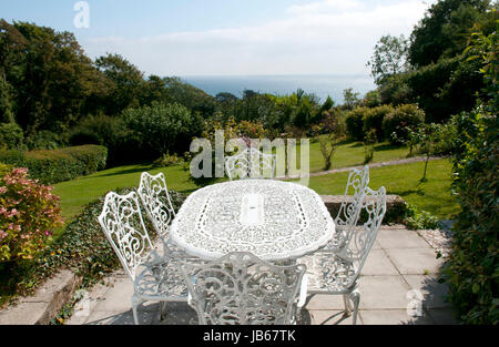 Il Manor House sulla Penisola di Gower nella Horton, che vanta una vista mozzafiato che si affaccia sul Canale di Bristol. Il £785 000 staccato di quattro-letto seasi Foto Stock