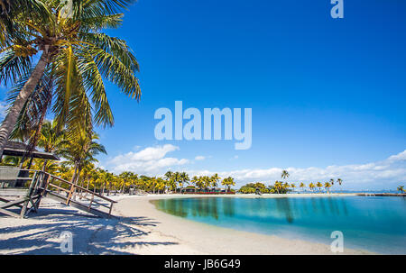 La spiaggia di rotondi a Matheson amaca Foto Stock