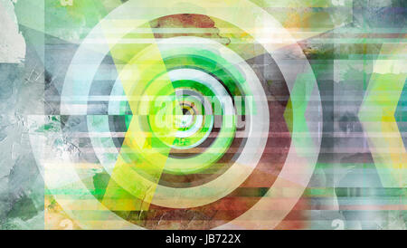 Ziel spirale abstrakt konzept leinwand Foto Stock
