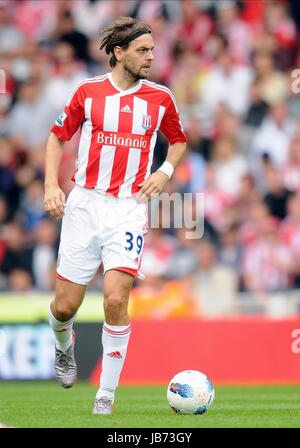 JONATHAN WOODGATE Stoke City FC Stoke City FC BRITANNIA STADIUM STOKE INGHILTERRA 14 Agosto 2011 Foto Stock