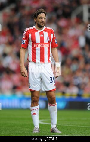 JONATHAN WOODGATE Stoke City FC Stoke City FC BRITANNIA STADIUM STOKE INGHILTERRA 14 Agosto 2011 Foto Stock