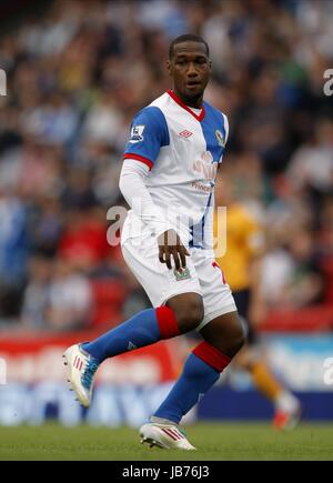 JUNIOR HOILETT Blackburn Rovers FC EWOOD PARK BLACKBURN INGHILTERRA 27 Agosto 2011 Foto Stock