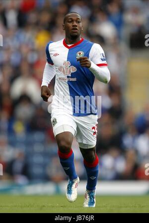 JUNIOR HOILETT Blackburn Rovers FC EWOOD PARK BLACKBURN INGHILTERRA 27 Agosto 2011 Foto Stock