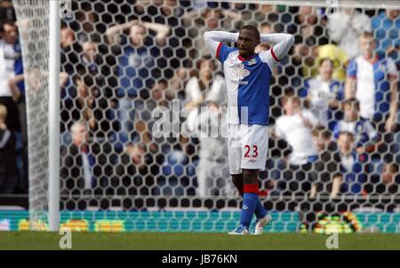 JUNIOR HOILETT Blackburn Rovers FC EWOOD PARK BLACKBURN INGHILTERRA 27 Agosto 2011 Foto Stock