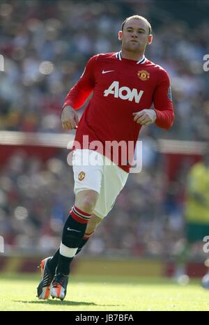 WAYNE ROONEY, Manchester United FC, MANCHESTER UNITED V NORWICH CITY, BARCLAY'S PREMIERSHIP, 2011 Foto Stock