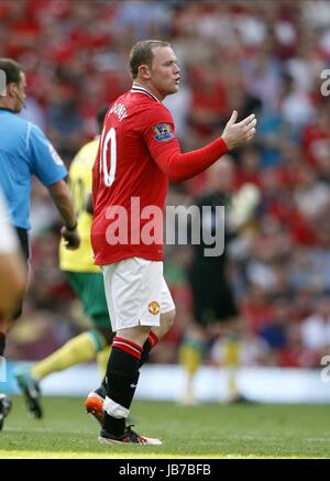 WAYNE ROONEY, Manchester United FC, MANCHESTER UNITED V NORWICH CITY, BARCLAY'S PREMIERSHIP, 2011 Foto Stock